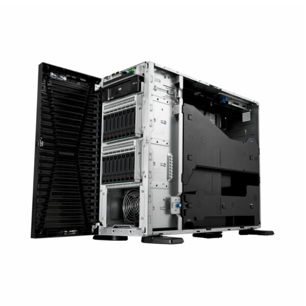 Serveur HPE ProLiant ML110 Gen11 4510 12-core 1P 64GB-R MR408i-o 8SFF 2x480GB SSD 2x1000W – Image 2