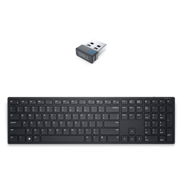 Clavier sans fil Dell KB500 AZERTY - Noir
