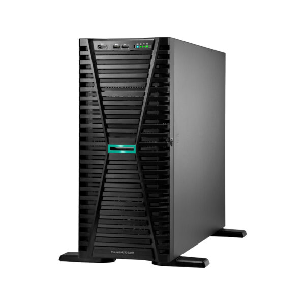 Serveur HPE ProLiant ML110 Gen11 4510 12-core 1P 64GB-R MR408i-o 8SFF 2x480GB SSD 2x1000W – Image 3
