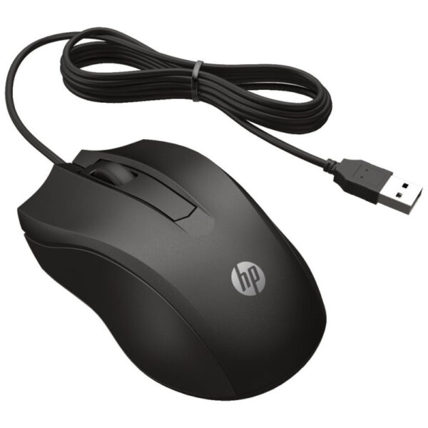 Souris filaire HP 100 USB - Couleur Noir – Image 2
